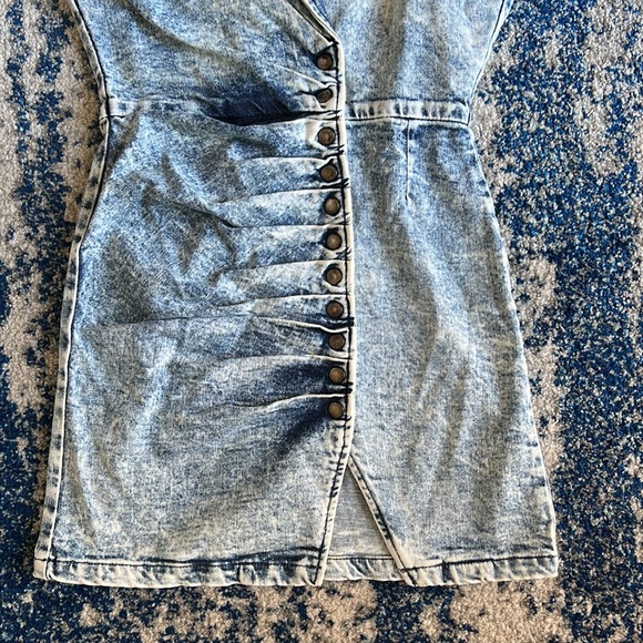 retrofete Gia Dress in Light Blue Acid Small - Picture 5 of 12